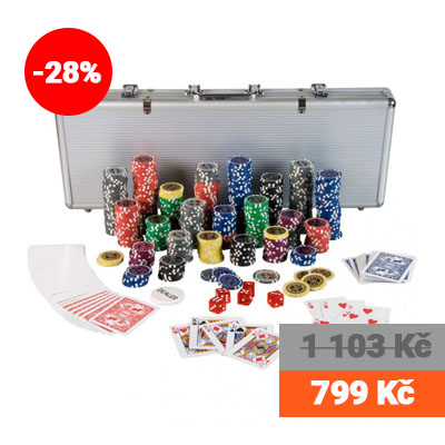 Poker set 500 ks žetonů Ultimate